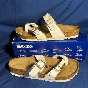 Birkenstock- mayari, white, 10 women QS
